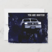 Motorsports Ereignis oder Mudding laden ein Einladung (Vorderseite)