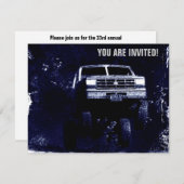 Motorsports Ereignis oder Mudding laden ein Einladung (Vorne/Hinten)