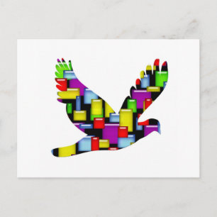 Motortaube Postkarte