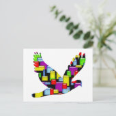 Motortaube Postkarte (Stehend Vorderseite)