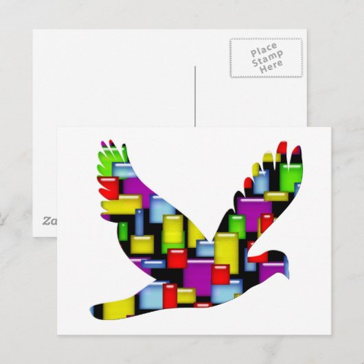 Motortaube Postkarte (Vorne/Hinten)