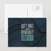 Motovation - Gelegenheit Postkarte (Vorne/Hinten)