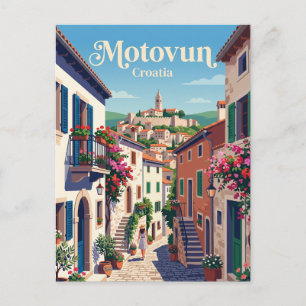 Motovun-Allee Kroatien Postkarte