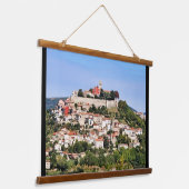 Motovun Croatia Wandteppich Mit Holzrahmen (Gewinkelt)