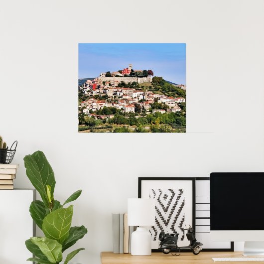 Motovun Kroatien Poster (Heimbüro)