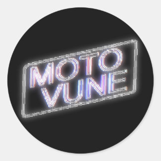 MOTOVUNE glänzend Runder Aufkleber