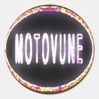MOTOVUNE Neon Runder Aufkleber