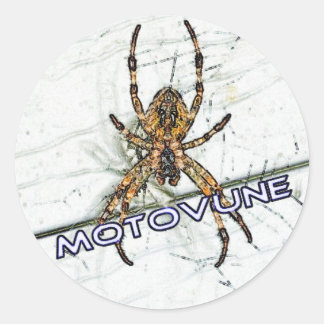 MOTOVUNE-Spinnfarbe Runder Aufkleber
