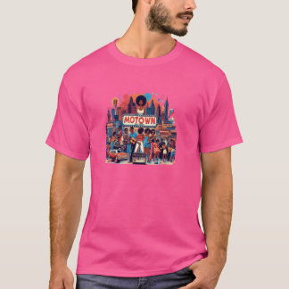 Motown Era Nostalgic Music Design T-Shirt