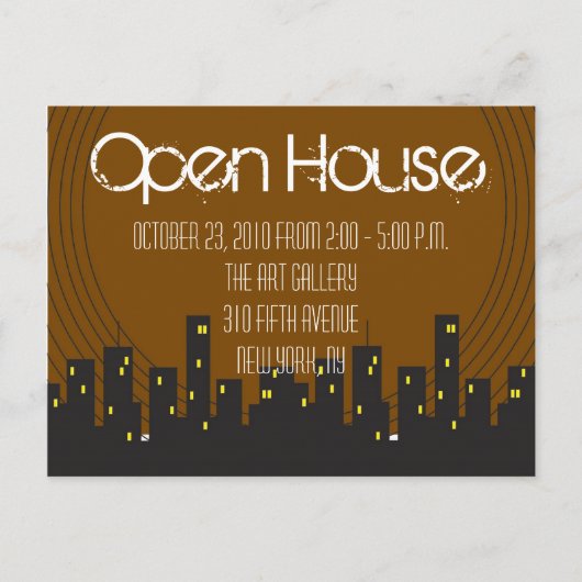 Motown Postcard Einladungspostkarte (Vorderseite)