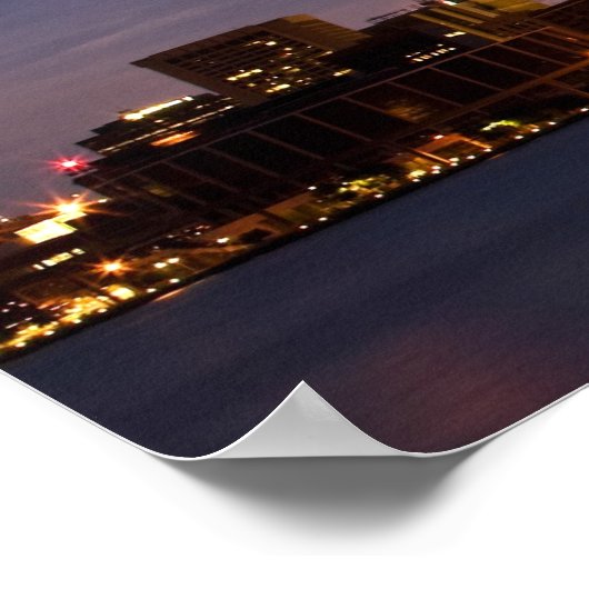 Motown Skyline Poster (Ecke)