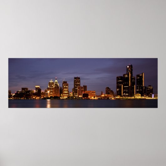 Motown Skyline Poster (Vorne)