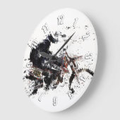 Motox Racer Große Wanduhr (Winkel)