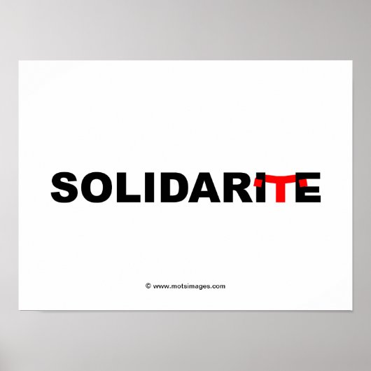 © Motsierungen: Solidarität Poster (Vorne)