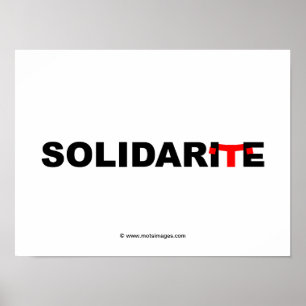 © motsimages: Solidarität Poster