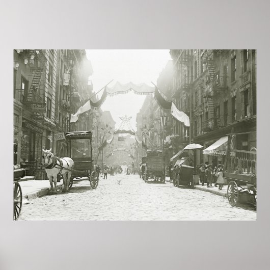 Mott Street Religious Festival, 1908 Poster (Vorne)