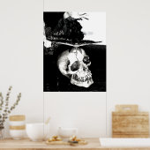 Motte auf dem Schädel Poster (Küche)