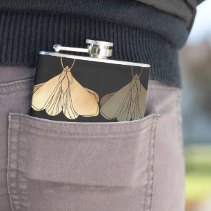 Motte aus Gold Flachmann