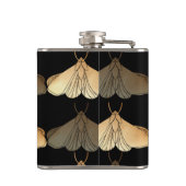 Motte aus Gold Flachmann (Rückseite)