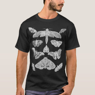 Motte Vintage-Insekt-Illustration Käferdruck-Samml T-Shirt
