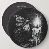 Motte zur Flamme — von BurnsInHell Button (Vorne & Hinten)