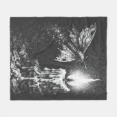 Motte zur Flamme — von BurnsInHell Fleecedecke (Vorderseite (Horizontal))