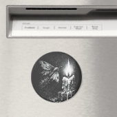 Motte zur Flamme — von BurnsInHell Magnet (In Situ (Geschirrspüler))