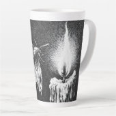 Motte zur Flamme — von BurnsInHell Milchtasse (Rechte Ecke)