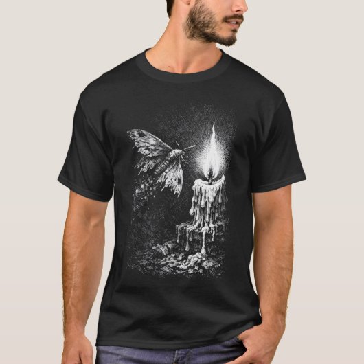Motte zur Flamme — von BurnsInHell T-Shirt (Vorderseite)