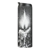 Motte zur Flamme — von BurnsInHell Thermosbecher (Nach rechts gedreht)