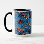 Motten auf blauem Hydrangea Tasse (Links)