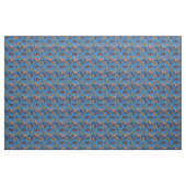 Motten auf blauer Hortensie Stoff (Yard (91,4 cm))