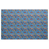 Motten auf blauer Hortensie Stoff (Fat Quarter (45,7 x 55,9 cm))