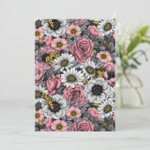 Motten auf der Blume mischen in Rosa und Grau (Stehend Vorderseite)