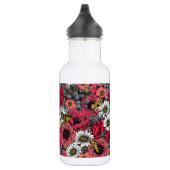 Motten auf der Blume mischen in Rot und Grau Edelstahlflasche (Rechts)