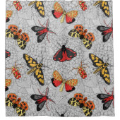 Motten auf Hydrangea Duschvorhang (Vorderseite)