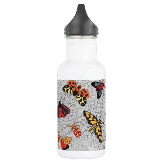 Motten auf Hydrangea Edelstahlflasche (Links)