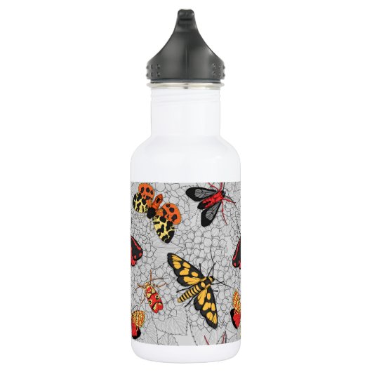 Motten auf Hydrangea Edelstahlflasche (Rechts)