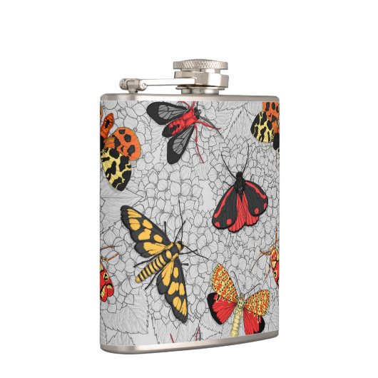 Motten auf Hydrangea Flachmann (Rechts)