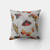 Motten auf Hydrangea Kissen (Rückseite)