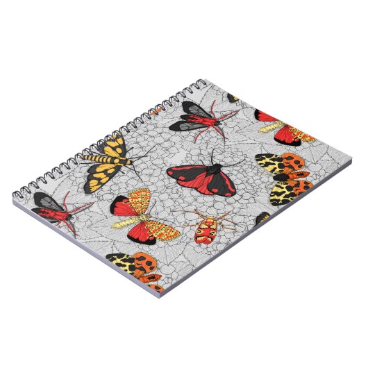 Motten auf Hydrangea Notizblock (Linke Seite)