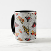 Motten auf Hydrangea Tasse (Vorderseite Links)