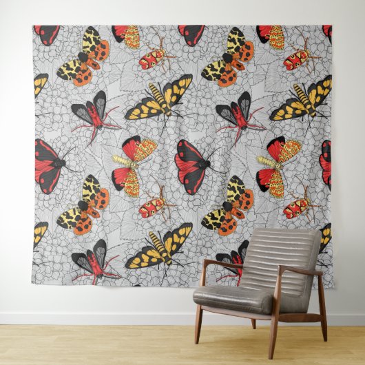 Motten auf Hydrangea Wandteppich (Beispiel (Horizontal))