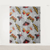 Motten auf Hydrangea Wandteppich (Vorderseite)