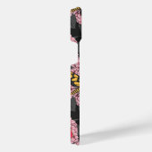 Motten auf rosa Hydrangea iPhone Hülle (Rechte Seite)