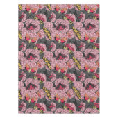 Motten auf rosa Hydrangea Tischdecke (Vorderseite)