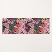 Motten auf rosa Hydrangea Yogamatte (Vorderseite (Horizontal))