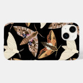 Motten auf schwarz Case-Mate iPhone hülle (Rückseite (Horizontal))