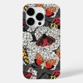 Motten auf weißem Hydrangea Case-Mate iPhone Hülle (Rückseite)