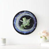 Motten-Fee-Pferd Lunas Moonduster Große Wanduhr (Zuhause)